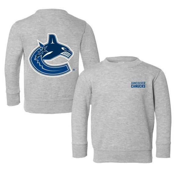 Toddler Chad & Jake Heather Gray Vancouver Canucks Pullover Sweatshirt