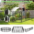 thumbnail image 4 of Metal Garden Fence 75ft(L)×40in(H) No Dig Fence Panels with Gate Fencing for Yard Animal Barrier Decorative Garden Fencing for Backyard Patio Garden Flower Beds, 4 of 8