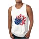 thumbnail image 1 of Tanques para Hombre para el Verano Solto Chaleco Impresión Deportivo Cuello Redondo, Casual, 1 of 3