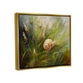 thumbnail image 4 of Stupell Industries Snail on Greenery Painting Animals & Insects Painting Gold Floater Framed Canvas Art Print Wall Art, 31 x 25, 4 of 10