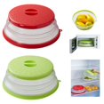 thumbnail image 3 of Tapa para microondas plegable Tourvee, libre de BPA, de silicona, gris, 3 of 8