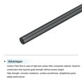 thumbnail image 4 of Uxcell 12 Pack Carbon Fiber Rod 3.5mm x 150mm for RC Plane DIY Tool Wing Tube Quadcopter Arm, 4 of 5