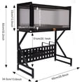 thumbnail image 3 of 2 Tier Over The Sink Dish Drying Rack, Over The Sink Shelf, Large Dish Drying Rack with Cover for Kitchen, Effective Dish Drying for Dishes, Glasses, Bowls, Cutlery (Width 25.6in), 3 of 9