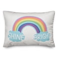 thumbnail image 2 of Creative Products Shine Bright Rainbow 14x20 Spun Poly Pillow, 2 of 3