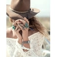 thumbnail image 5 of TOYOUTHS Beaded Strap Compatible with Charge 5 Bands for Women Men, Handmade Boho Hippie Strap Premium Nylon Elastic Stretchy Cute Stylish Solo Loop Feminine Charm Charge 5 Writband, 5 of 6