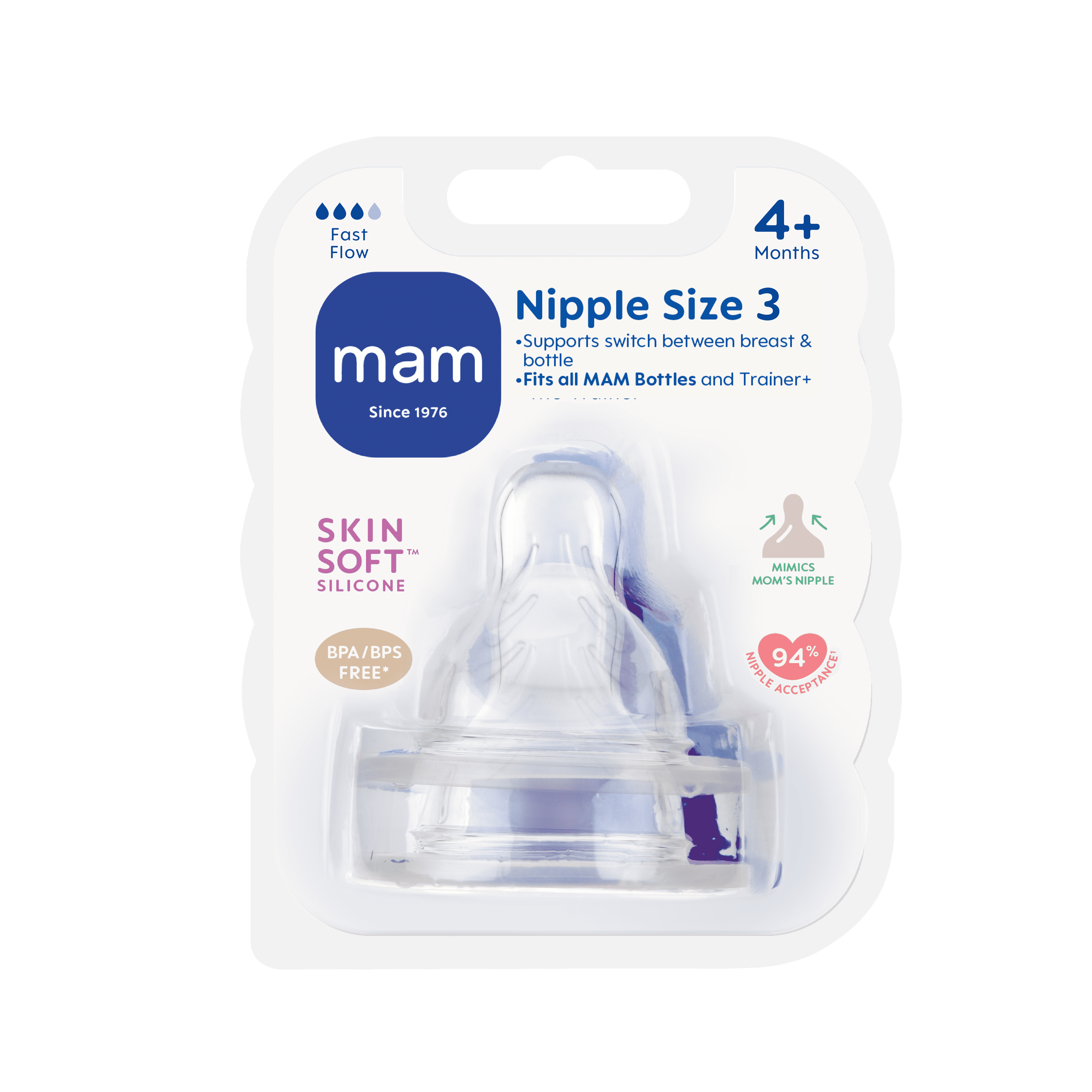 Bottle Mam Teat Size MAM Easy Active Baby Bottle With Fast Flow