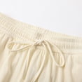 thumbnail image 5 of TYGHBN Women's Casual Pants High Waisted Loose Fit Wide Leg Trousers Comfortable Elastic Waist Pants for Daily Wear Vacation Spring Summer Fall Linen Pants for Women Casual Summer Pants for Womens, 5 of 8