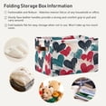 thumbnail image 5 of Coolnut Colorful Heart Foldable Storage Basket for Shelves, Collapsible Sturdy Storage Bin with Handles, Canvas Storage Cube for Organizing Closet 2PC Home Decor, 5 of 7