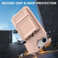 thumbnail image 7 of Allytechgroup iPhone 16e Case with Card Slots & Makeup Mirror, Rugged Shockproof Kickstand Bumper  Protective Hard PC Cover Phone Case for Apple iPhone 16e, Rosegold, 7 of 7
