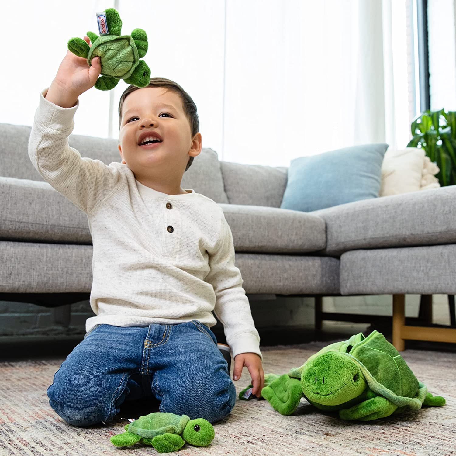Prextex Plush Turtle with with 3 Little Plush Baby Turtles Zip in Plushies Collection Stuffed Animals Playset | Little Stuffed Animals, Plush Toys, Stuffed Animals for Babies