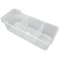 thumbnail image 3 of Contenedor organizador transparente Jadeshay para refrigerador PET 2 compartimentos divididos, 3 of 8