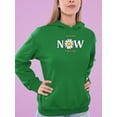 thumbnail image 2 of Yesterday Tomorrow Now! Hoodie Women -Image by Shutterstock, Female XX-Large, 2 of 4