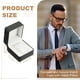 thumbnail image 2 of Estuche de viaje para reloj, caja de almacenamiento de reloj de cuero PU, soporte para un reloj, organizador, rollo de reloj portátil para hombres y mujeres, regalo de cumpleaños y aniversario, negro, 2 of 6