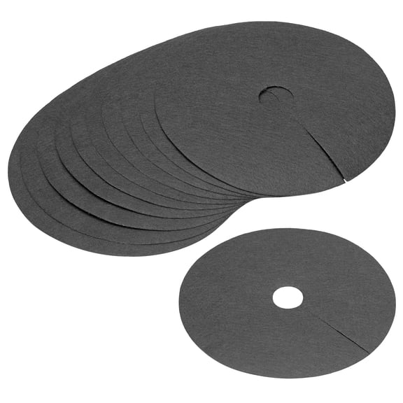 Uxcell 10.6" Tree Mulch Ring Nonwoven Tree Protector Mat Plant Cover Black 20 Pack