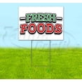 thumbnail image 1 of Fresh Foods (18" x 24") Yard Sign, Includes Metal Step Stake, 1 of 6