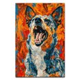 thumbnail image 3 of Hudo Funny Scream Australian Shepherd Dog Poster Wall Art Decor Australian Shepherd Dog Canvas Wall Art - Vintage Decor - Gifts For Dad, 3 of 5
