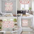 thumbnail image 6 of Red Orange Coastal Kitchen Curtains Sets for Windows 36 Inch Length, Sea Turtle Nautical Coral Summer Beach Rod Pocket Window Treatments Tier Curtains and Valances Set for Bedroom/Bathroom, 6 of 8