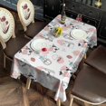 thumbnail image 4 of Pink Cow Milk Pattern Rectangle Tablecloth 60"x120",Waterproof Polyester Rectangle Table Cloth, Wipeable Spillproof Polyester Tablecloth for Dining, Camping, Indoor and Outdoor, 4 of 6