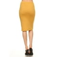 thumbnail image 3 of Women's Casual Solid Color Office Wear Pencil Skirt, 3 of 4