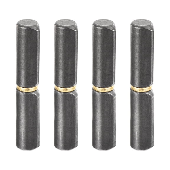 Uxcell 4Pack Bisagras de barril para soldar, 2-3/8" x 6/16" (LxD) Acero al carbono desmontable soldable