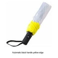 thumbnail image 4 of Transemion Stay Dry With Automatic Rain Umbrella Easy To Clean And Durable Transparent Umbrella Plastic Automatic Umbrella yellow 1Set, 4 of 6