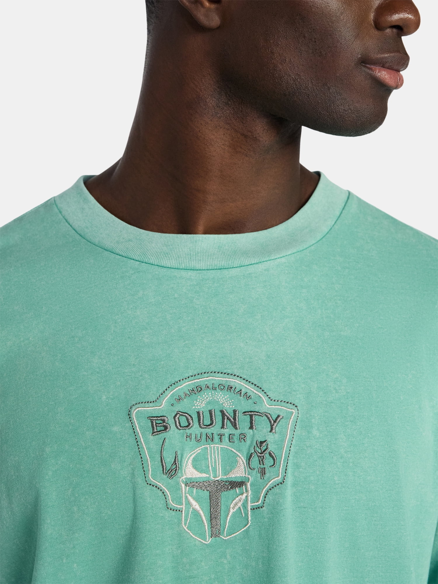 The Mandalorian Men's and Big Men's Front Back Graphic Tee with Short Sleeves, Sizes S-3XL