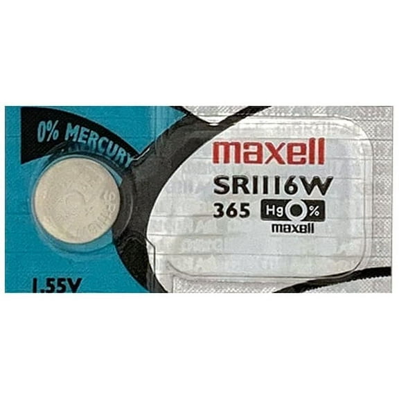10-Pack 365 / SR1116W Maxell Silver Oxide Batteries