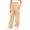 Khaki, variant on Busydd Girls Cargo Sweatpants 5-15 Years Solid Color Multi Pocket Casual Pants Comfy Solid Color Elastic Waist Teen Girls Athletic Pants 5-6 Years