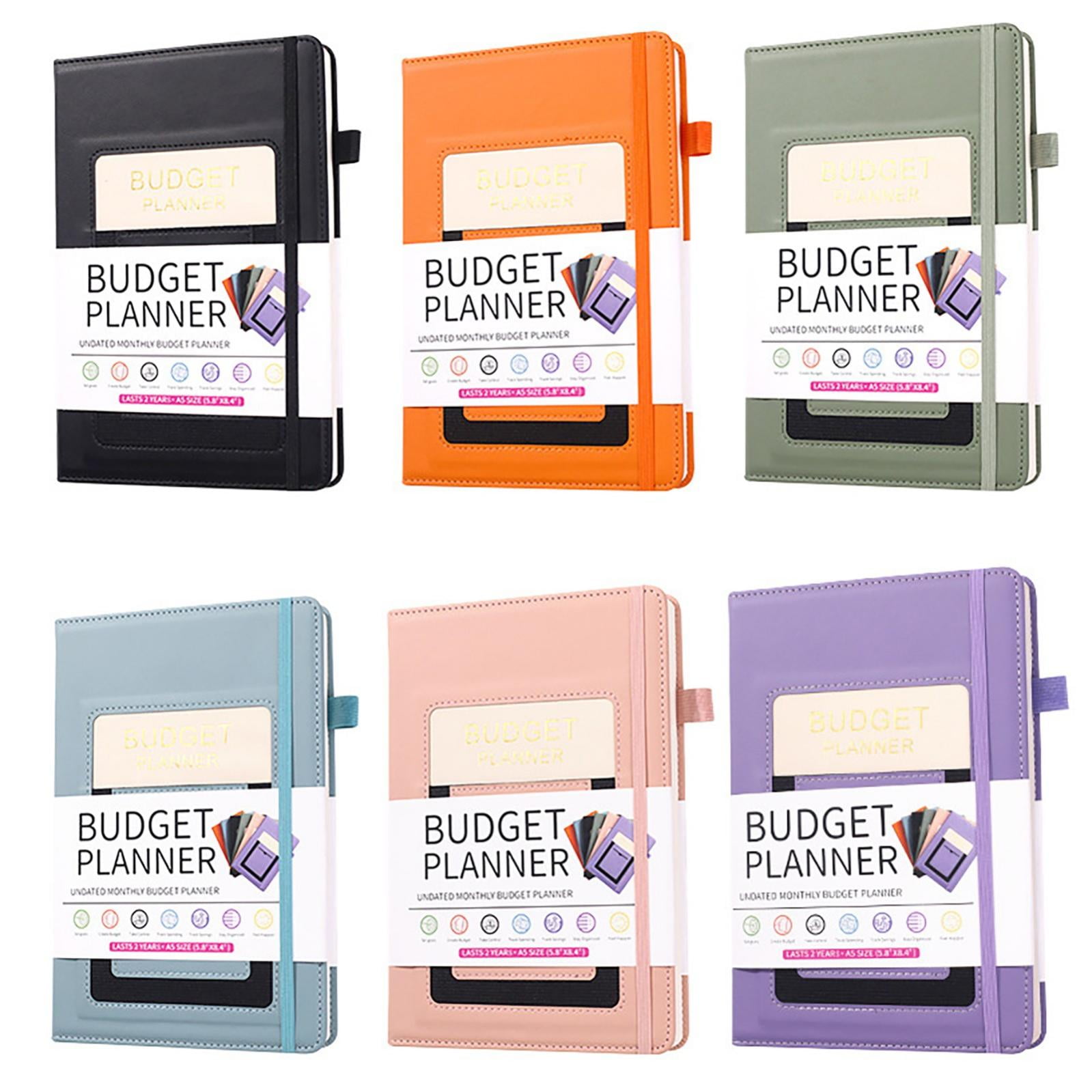 CoreLiving Monthly Budget Planner and Expense Tracker Notebook, Bill Organizer and Finance Planner to Manage Your Money, Undated Account Book for Bill Payments, Purple