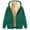 Green, variant on CFLVAEK Sherpa Fleece Lined Jackets for Women Plus Size Full Zip Hooded Jacket with Pockets Cute Heart Print Coat Thermal Winter Fleece Sweatshirts Gray XXL