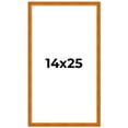thumbnail image 2 of 14x25 Honey Brown Real Wood Picture Frame Width 0.75 inches | Interior Frame Depth 0.5 inches |, 2 of 8