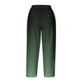 thumbnail image 5 of QATAINLAV Capri Pants for Women Fashion Gradient Print Capris with Pockets Casual Loose Crop Trousers Vacation Outfits Green L Ofertas en Walmart, 5 of 6