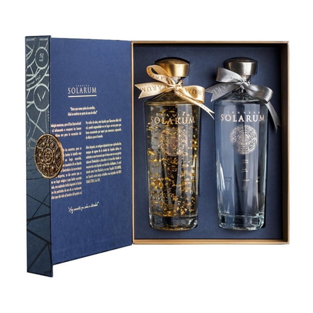 Tequila Solarum Extra Añejo Cristalino 750 ml + Blanco 750 ml