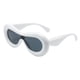thumbnail image 1 of Novedad Gafas de sol gruesas Gafas Gafas Gafas de sol Moda Marco ancho Estilo de diseñador Tonos inflados Anteojos para mujeres Unisex Damas Hombres Blanco Hugo anteojos de mujer, 1 of 10