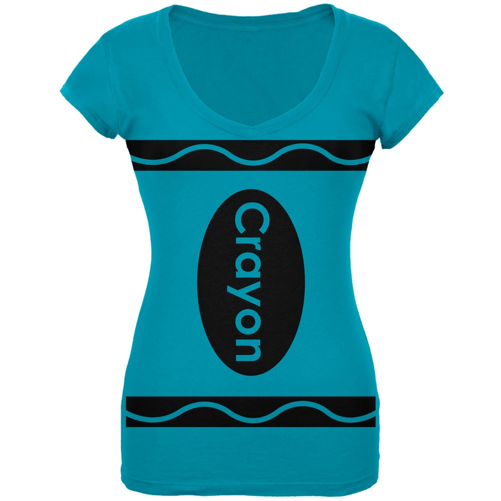 teal crayon shirt