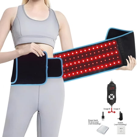 Red Light Therapy Infrared Light Therapy Wrap Belt Red Light Therapy Belt with Massage-Red Light Therapy for Body&Near Infrared Light Therapy,Speed Healing LED 660nm&850nm with Controller