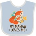 thumbnail image 3 of Inktastic Mamaw Loves Me Grandchild Fox Boys or Girls Baby Bib, 3 of 4