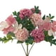 thumbnail image 5 of Ramo de flores artificiales, arreglos florales, ramos de flores de hortensias de seda, Rosado, 5 of 7