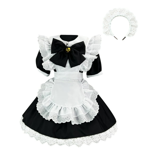 Disfraz de sirvienta encantadora para mujer, disfraz de animación japonesa, ropa para mujer, juego de rol