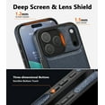 thumbnail image 5 of AIOVETEAB Compatible with iPhone 17 Pro Max Case Premium Leather TPU Hybrid Case Cover,Blue, 5 of 6