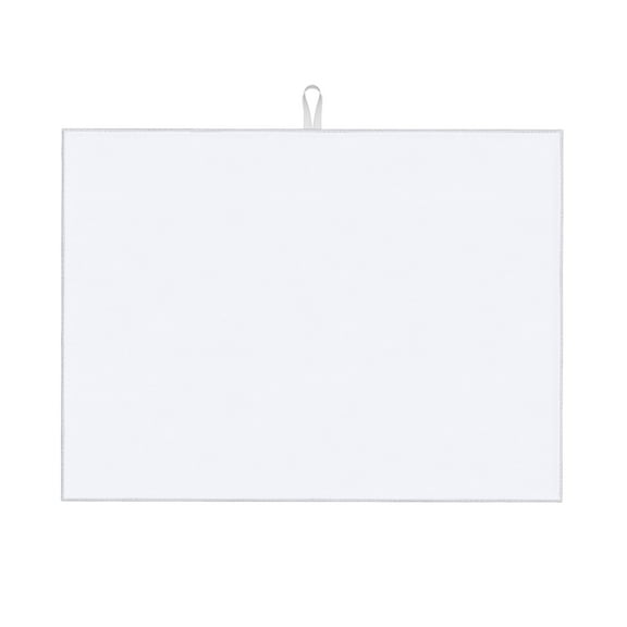 Dish Drying Mat, Absorbent Microfiber Kitchen Counter Mat for Dishes, Pots and Pans, Ghost White Large 18x24in