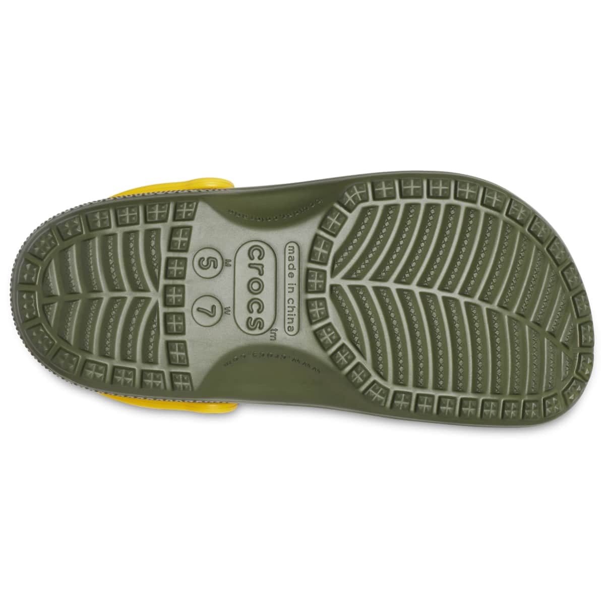 Crocs Adult Classic US Army Clogs, Army Green, W6/M4