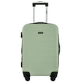 thumbnail image 2 of Wrangler 2-Piece Expandable Rolling Hard Side Carry-on Spinner Set with Cup Holder, Desert Sage, 2 of 12