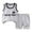 Grey, variant on easter outfits for boys Boys Summer Outfits Toddler Athletic Play Set Breathable Sleeveless Two Piece Comfortable Stretchy Waist Wear For Outdoor Activities 6M To 5 Years