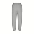 thumbnail image 5 of Womens Summer Pants Fashion Casual Loose Cotton and Linen Pocket Trousers Pants Palazzo Pants Trousers Womens Clothes, 5 of 7