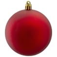 thumbnail image 3 of Northlight 32ct Red Matte Shatterproof Christmas Ball Ornaments 3.25" (80mm), 3 of 3