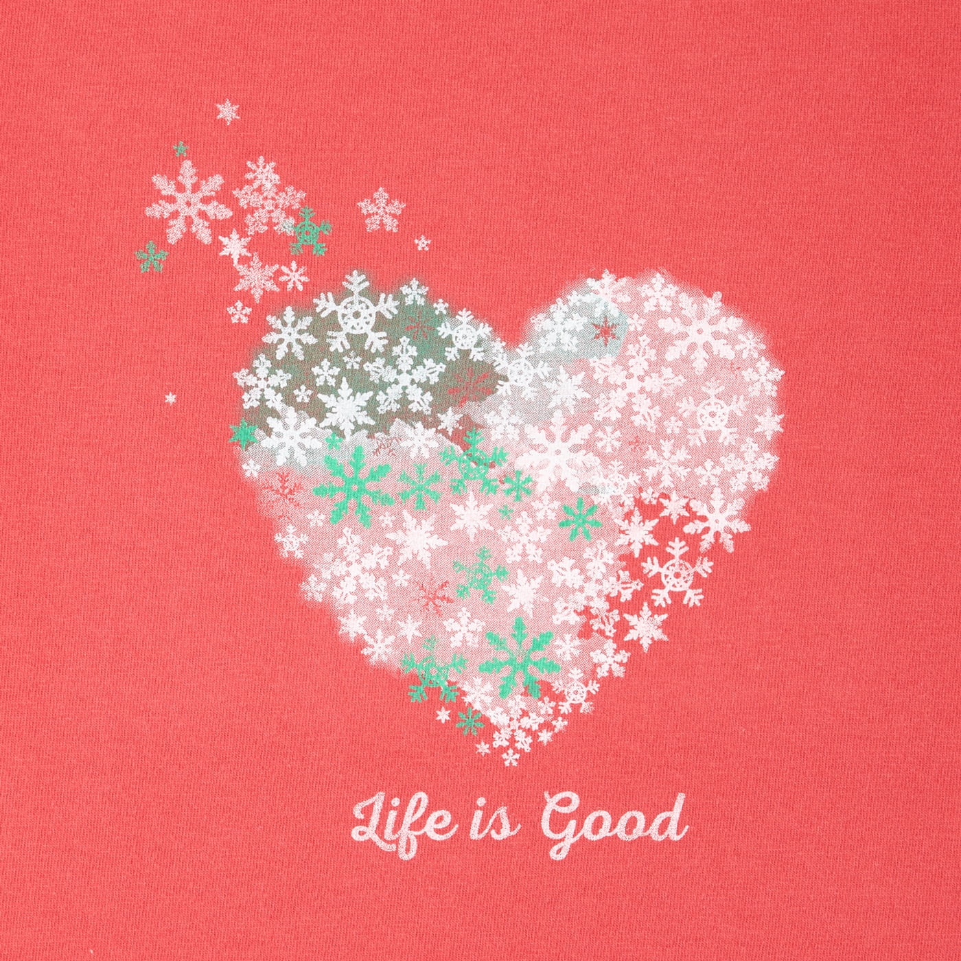 Life is Good Women's Snowflake Heart 