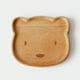 thumbnail image 5 of EeaseMX Plato para servir comida con diseño de animales naturales, bandeja de postre de dibujos animados, plato de madera, vajilla decorativa para el hogar (oso), 5 of 7