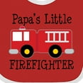 thumbnail image 4 of Inktastic Papa's Little Firefighter Boys Baby Bib, 4 of 4
