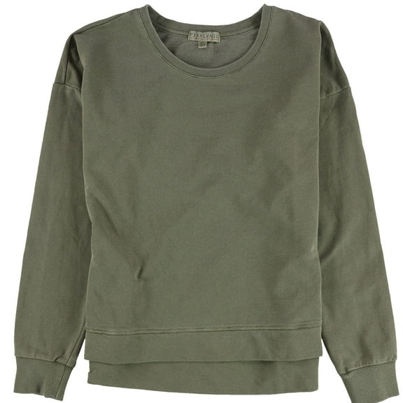 P.J. Salvage Womens Solid Pajama Sweatshirt Top, Green, Medium